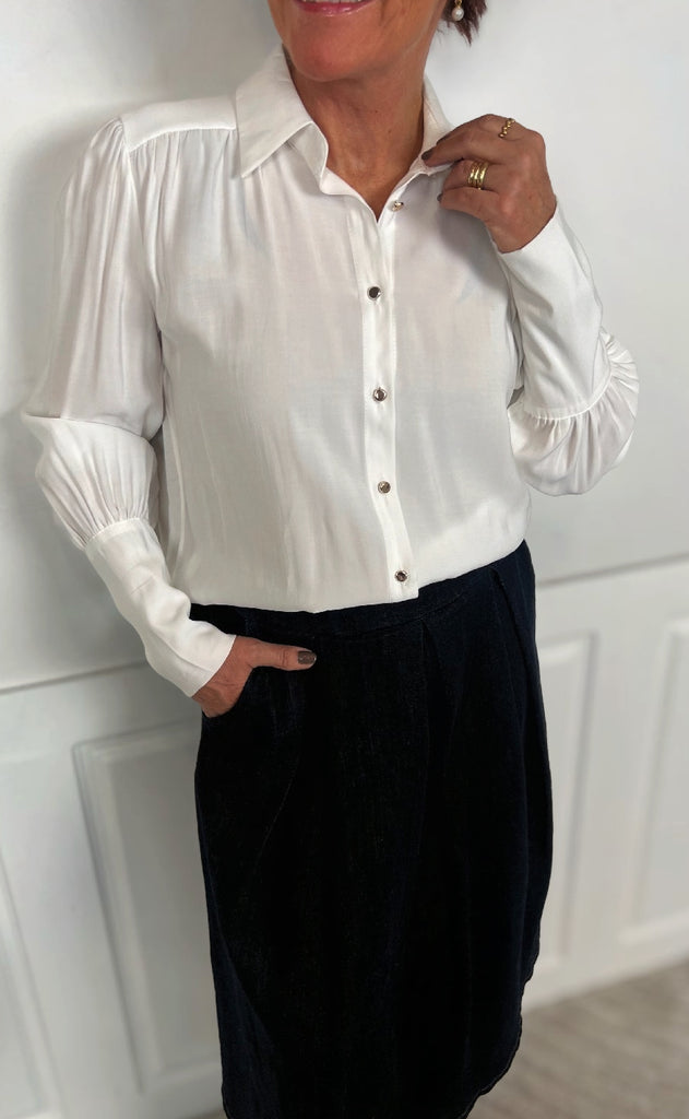 Marta Du Chateau Skjorte - Rhea - Offwhite