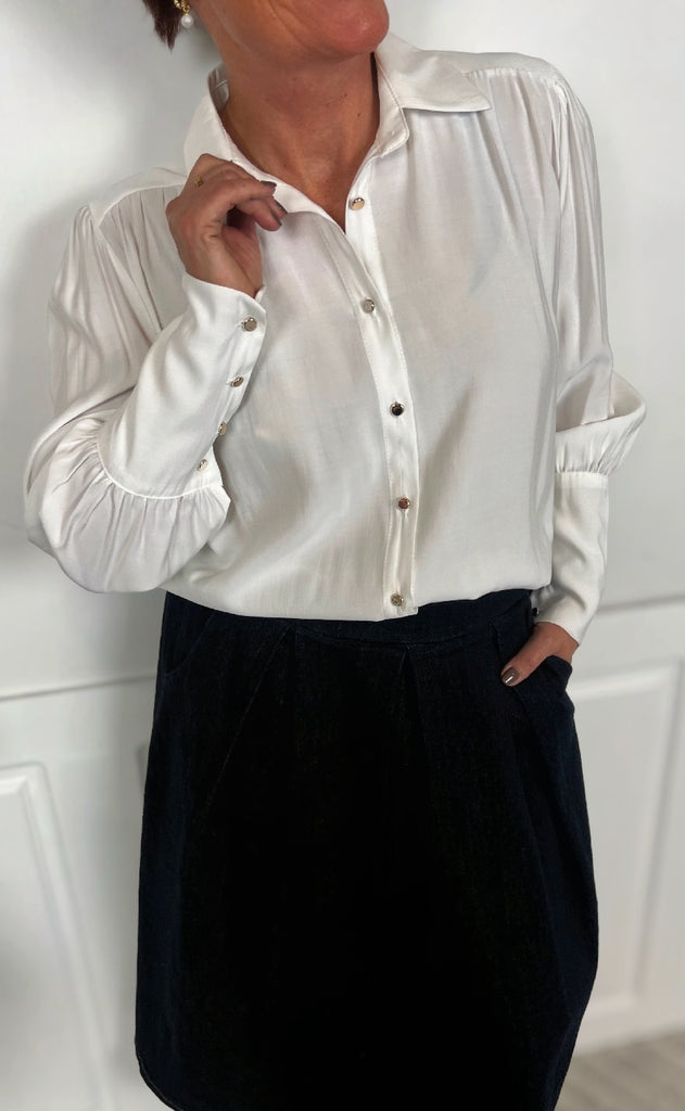 Marta Du Chateau Skjorte - Rhea - Offwhite