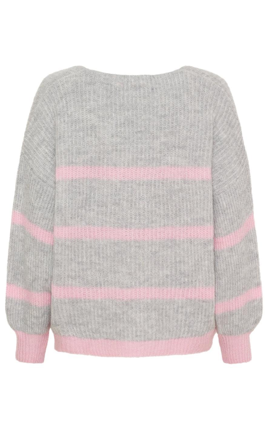 Marta Du Chateau Strik - Carene - Light Grey/Baby Pink