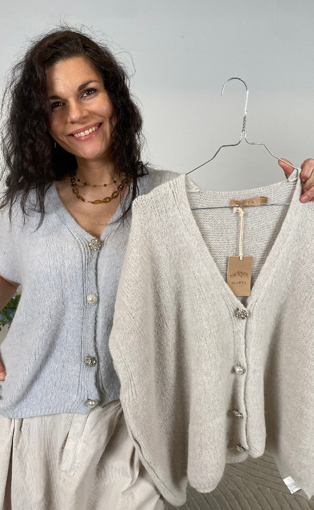 Marta Du Chateau Strik - Cassia Knit - Light Grey