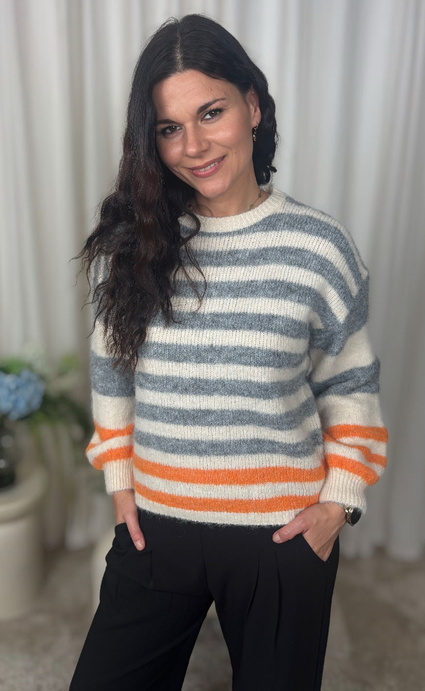 Marta Du Chateau Strik - Cassie - Beige/Grigio/Orange