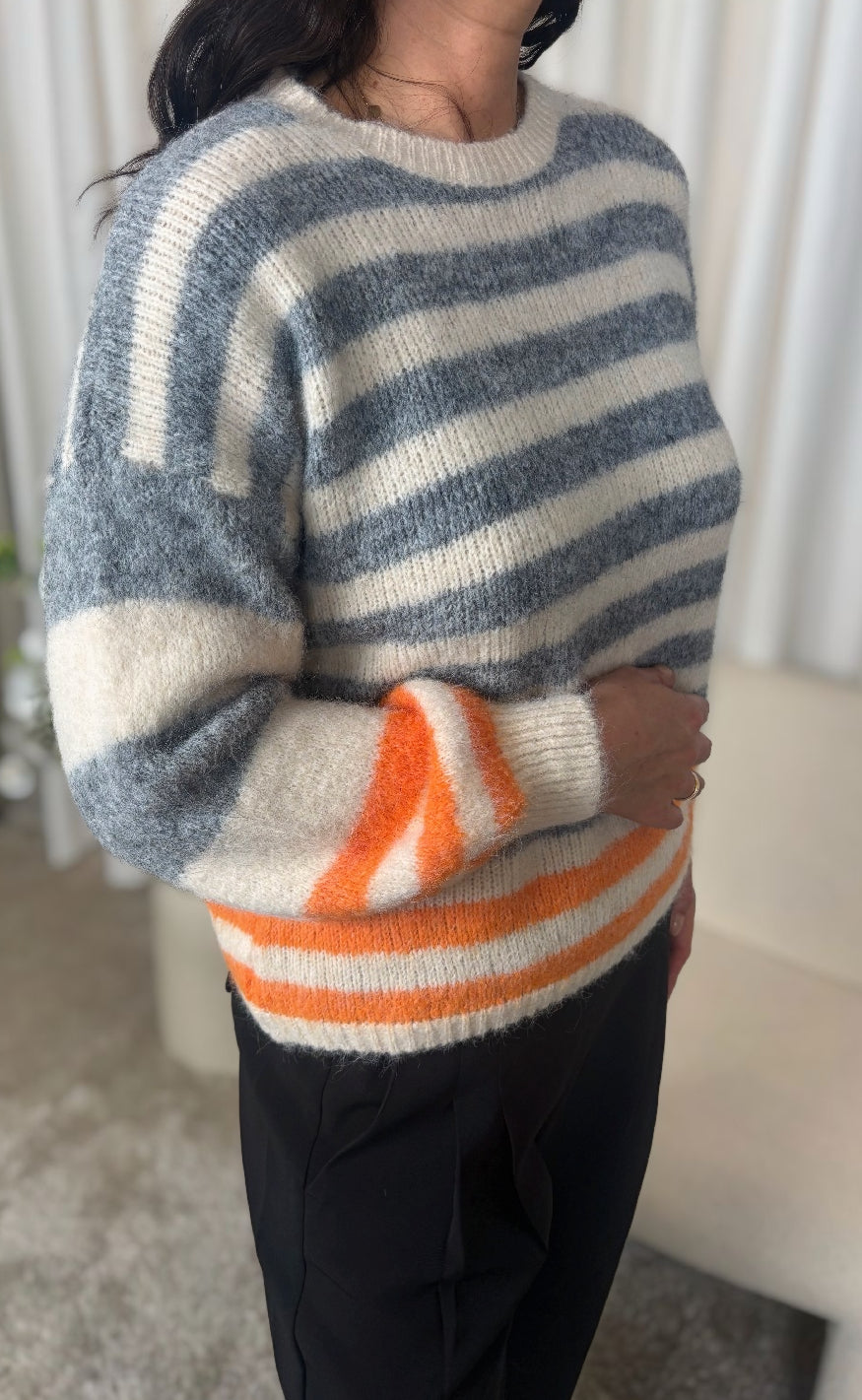 Marta Du Chateau Strik - Cassie - Beige/Grigio/Orange