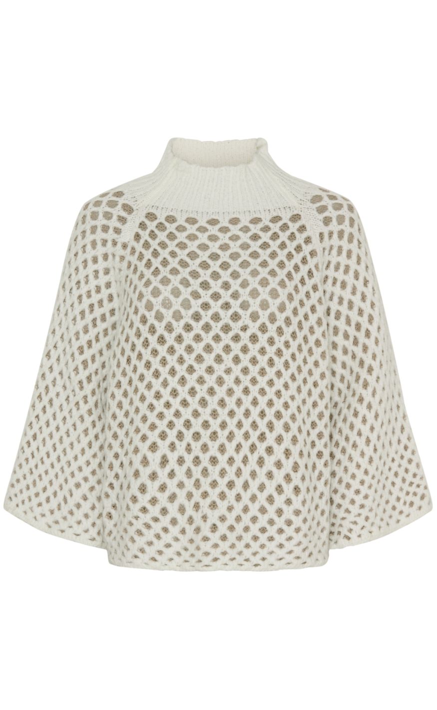 Marta Du Chateau Striktrøje - Clemence - Bianco/Beige