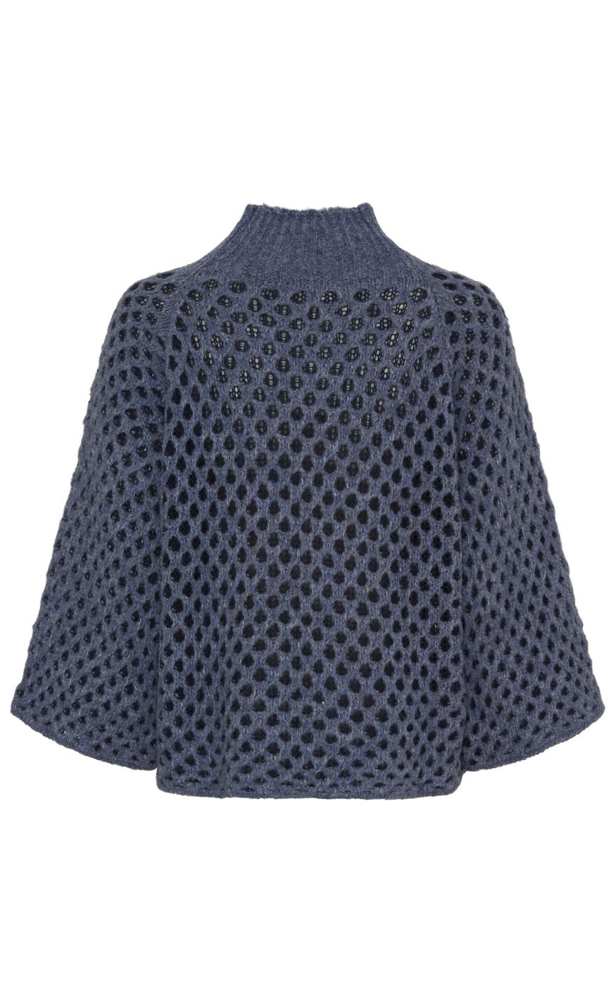 Marta Du Chateau Striktrøje - Clemence - Jeans/Blue Original