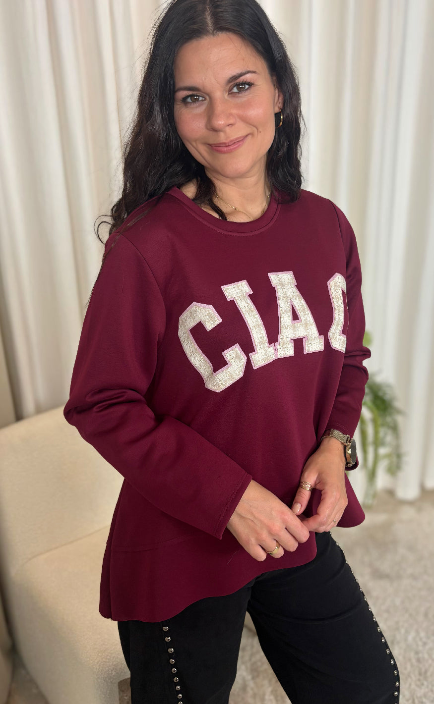 Marta Du Chateau Sweatshirt - Charline - Wine