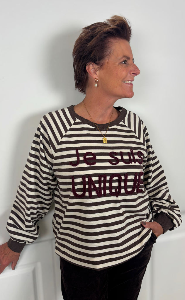 Marta Du Chateau Sweatshirt - Fenja - Moro/Bordeaux
