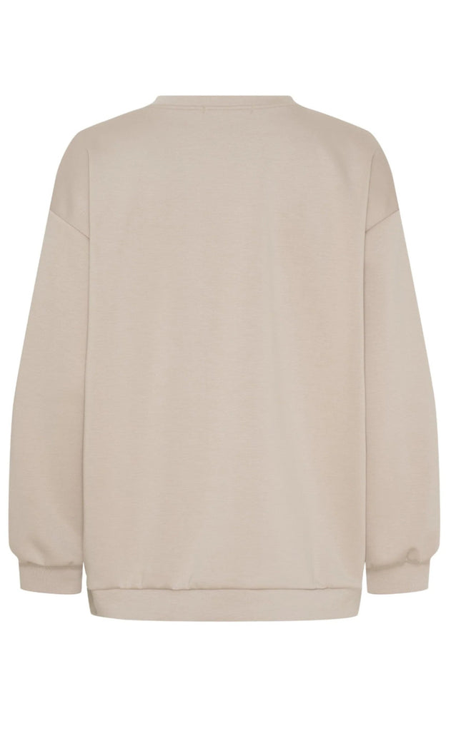 Marta Du Chateau Sweatshirt - Hibiscus - Beige