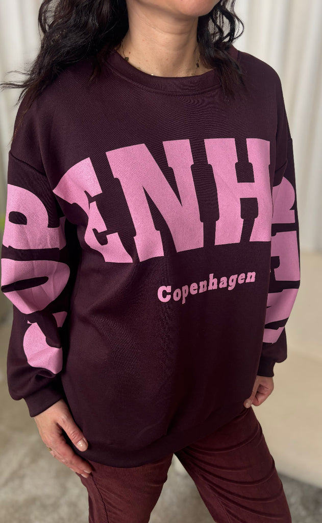 Marta Du Chateau Sweatshirt - Hibiscus - Bordeaux