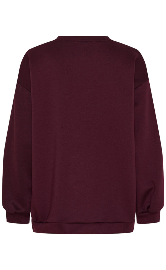 Marta Du Chateau Sweatshirt - Hibiscus - Bordeaux