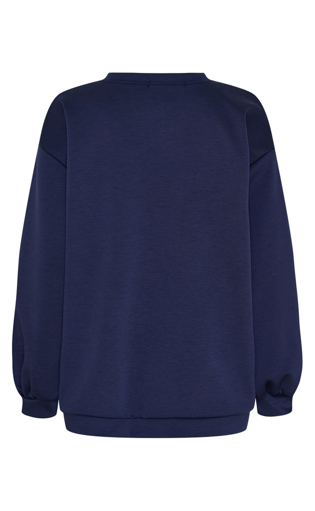 Marta Du Chateau Sweatshirt - Hibiscus - Navy/Sky