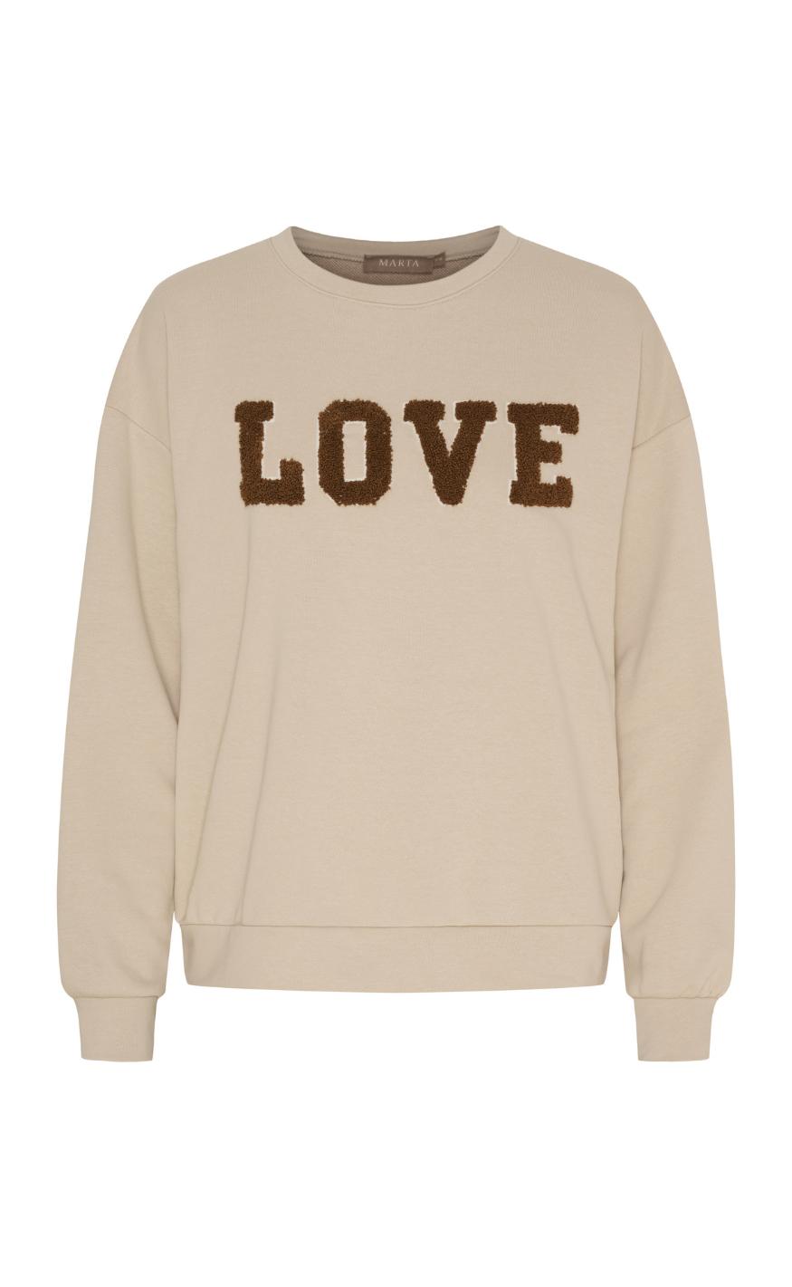 Marta Du Chateau Sweatshirt - Jessa - Beige/Brown
