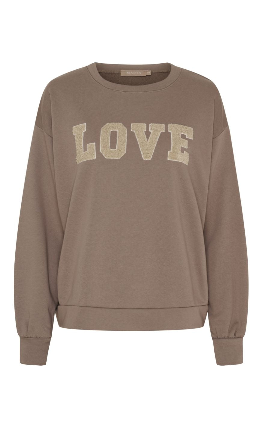 Marta Du Chateau Sweatshirt - Jessa - Fango Melange