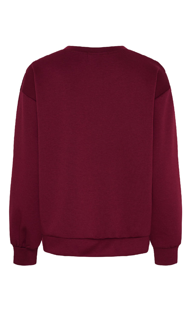 Marta Du Chateau Sweatshirt - Liora - Bordeaux/Black