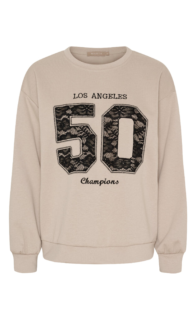 Marta Du Chateau Sweatshirt - Liora - Fango/Black
