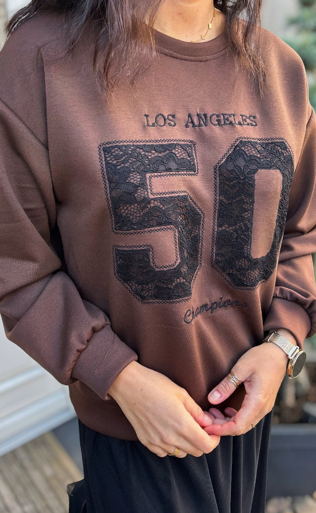 Marta Du Chateau Sweatshirt - Liora - Moro/Black