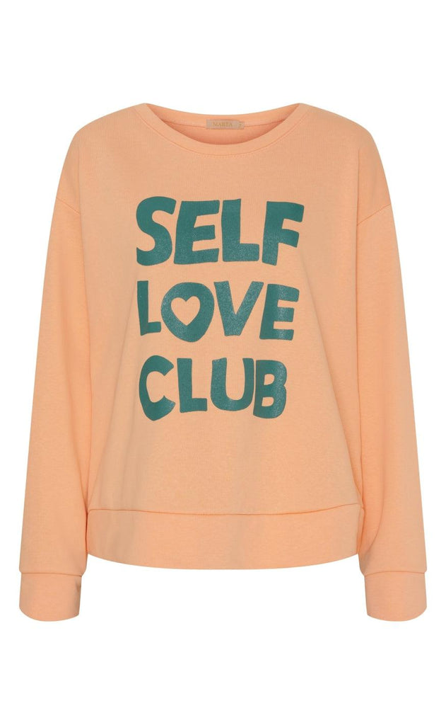 Marta Du Chateau Sweatshirt - Luciana - Salmone/Siepe Print