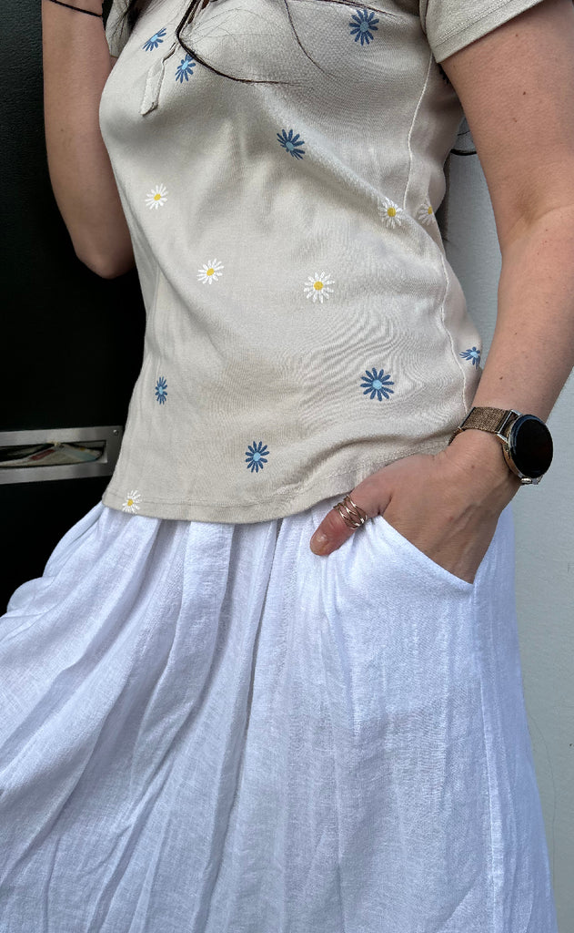 Marta Du Chateau T-Shirt - Cecilie - Beige