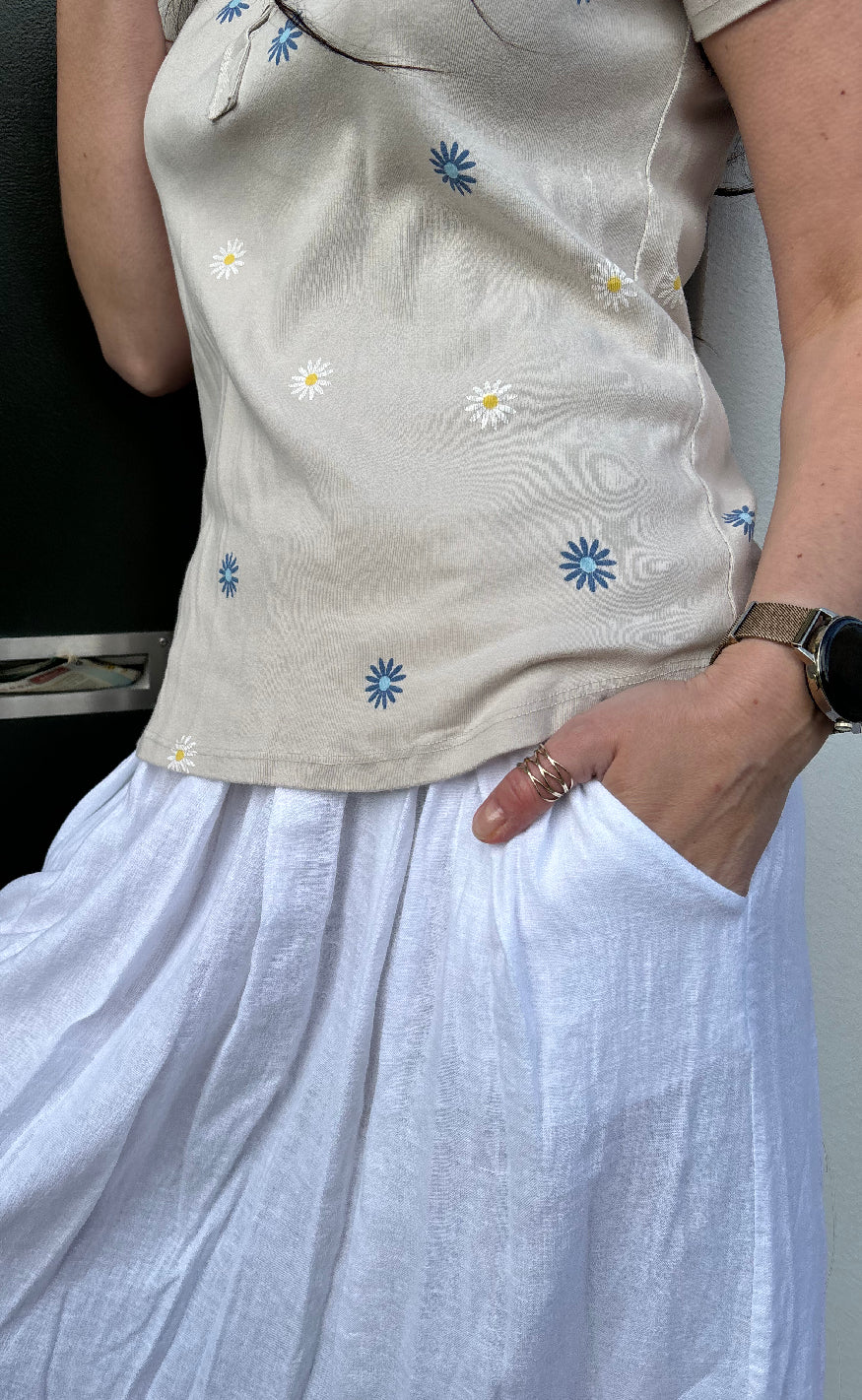 Marta Du Chateau T-Shirt - Cecilie - Beige