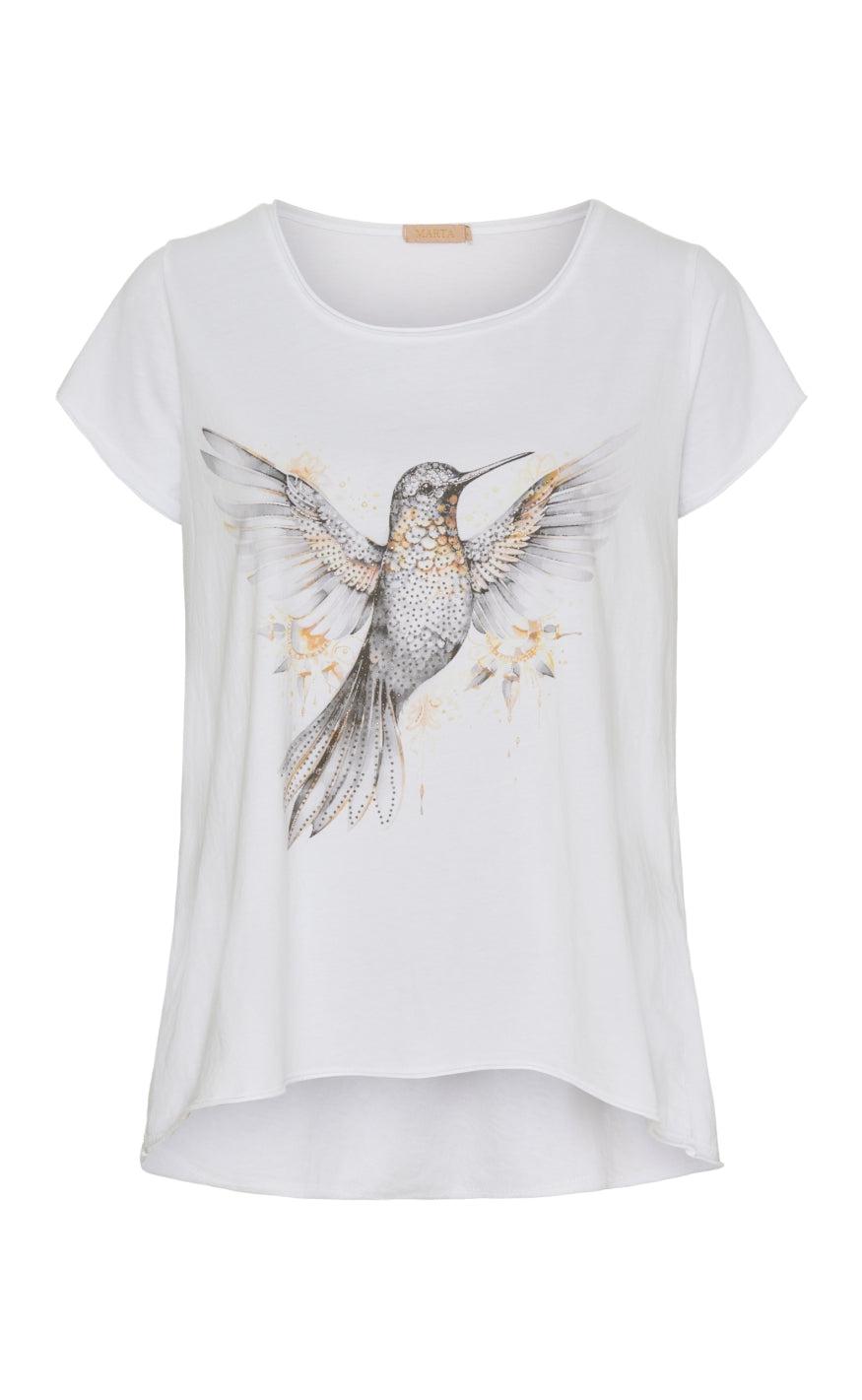 Marta Du Chateau T-shirt - 1535 Marie - Grey Bird