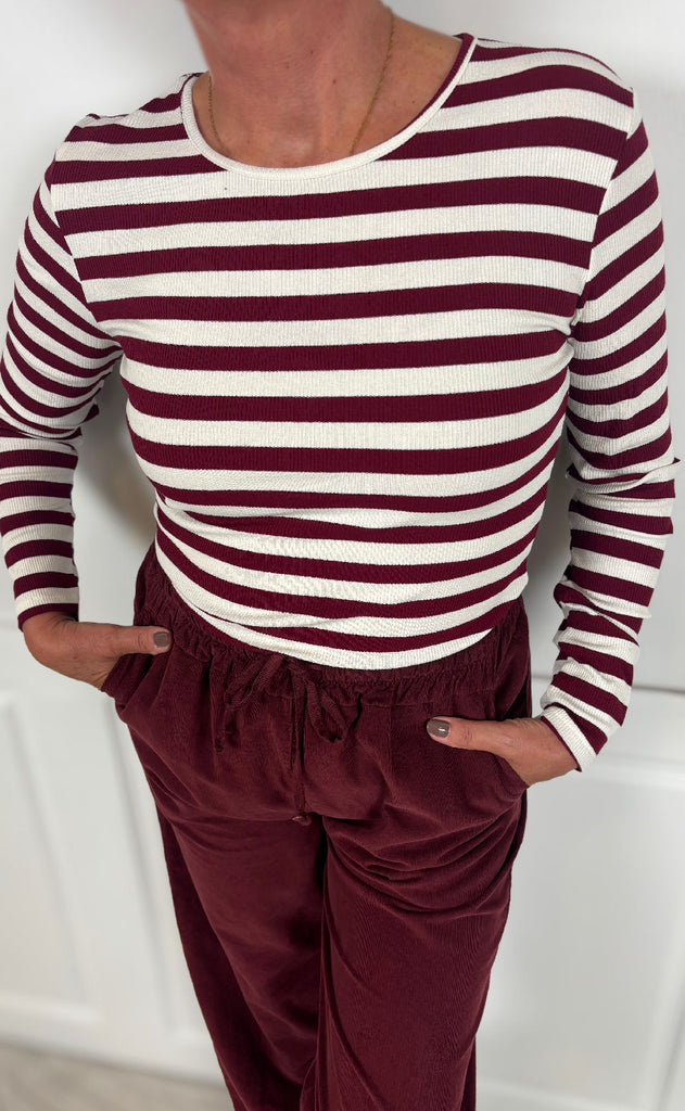 Marta Du Chateau T-shirt - Begonia - Bordeaux