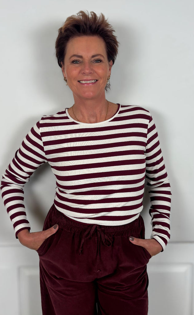 Marta Du Chateau T-shirt - Begonia - Bordeaux