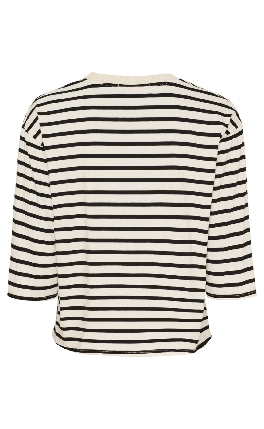 Marta Du Chateau T-shirt - Brooklyn - Beige/Black