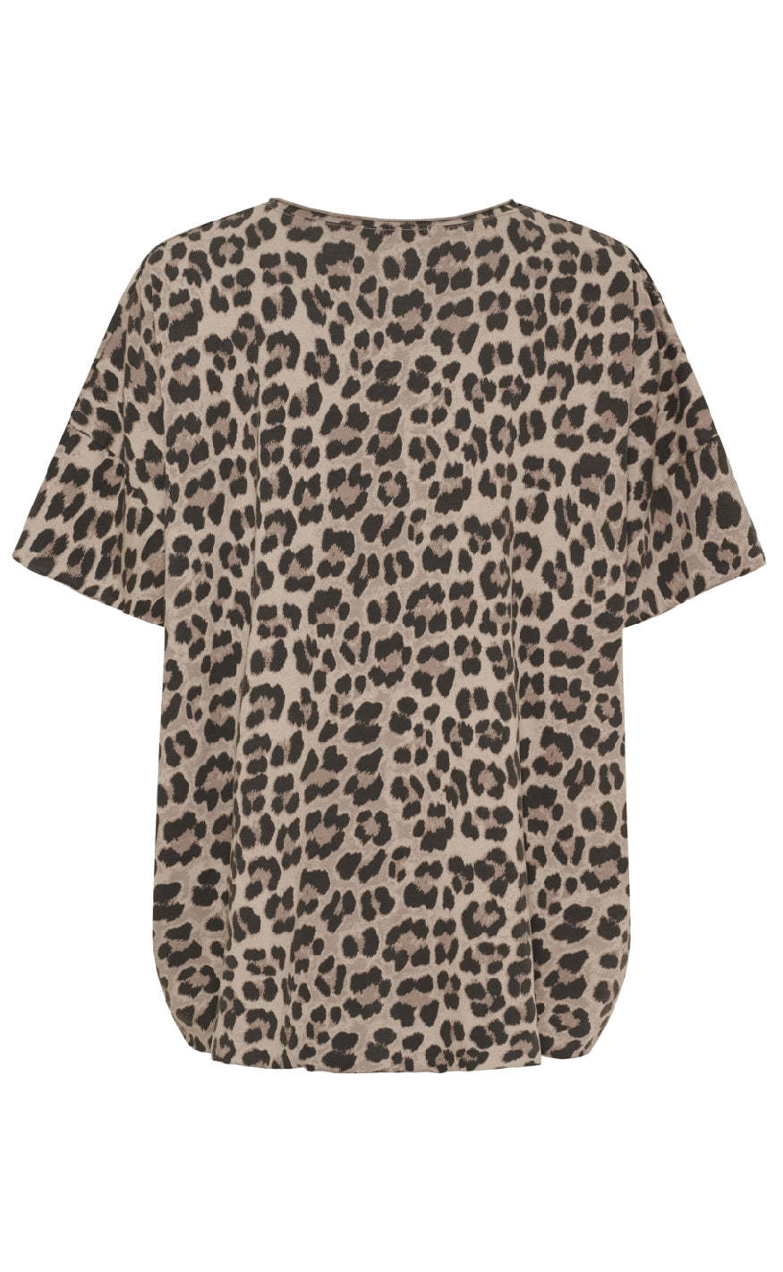 Marta Du Chateau T-shirt - Harper - Beige Leo