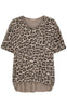 Marta Du Chateau T-shirt - Harper - Beige Leo