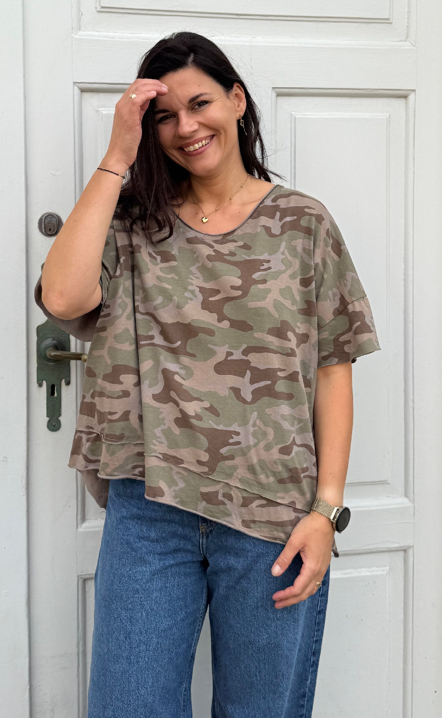 Marta Du Chateau T-shirt - Harper - Green Camo