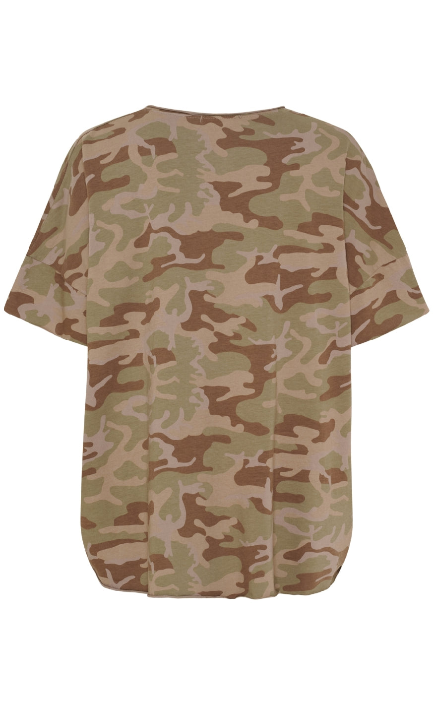 Marta Du Chateau T-shirt - Harper - Green Camo