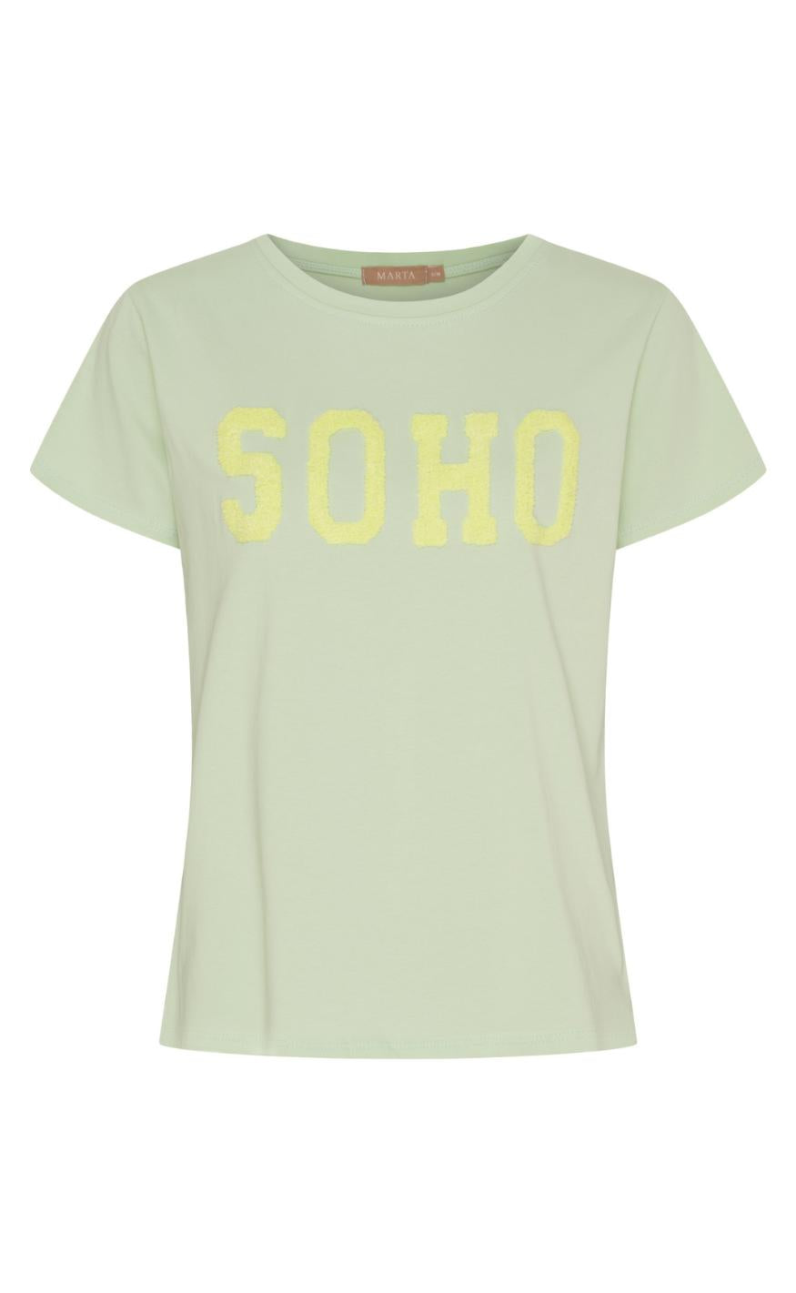 Marta Du Chateau T-shirt - Herdis - Mint16/Yellow