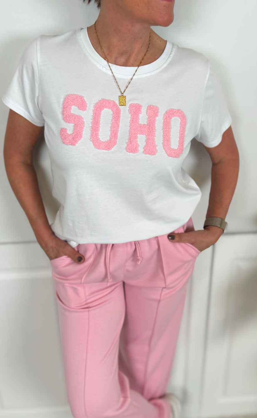 Marta Du Chateau T-shirt - Herdis - White/Baby