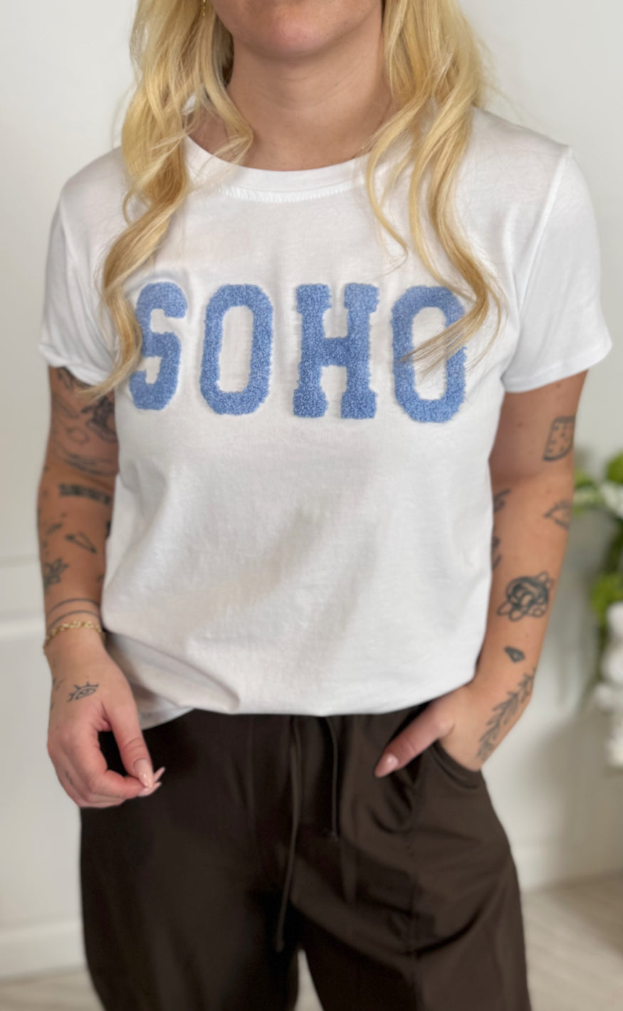 Marta Du Chateau T-shirt - Herdis - White/Sky