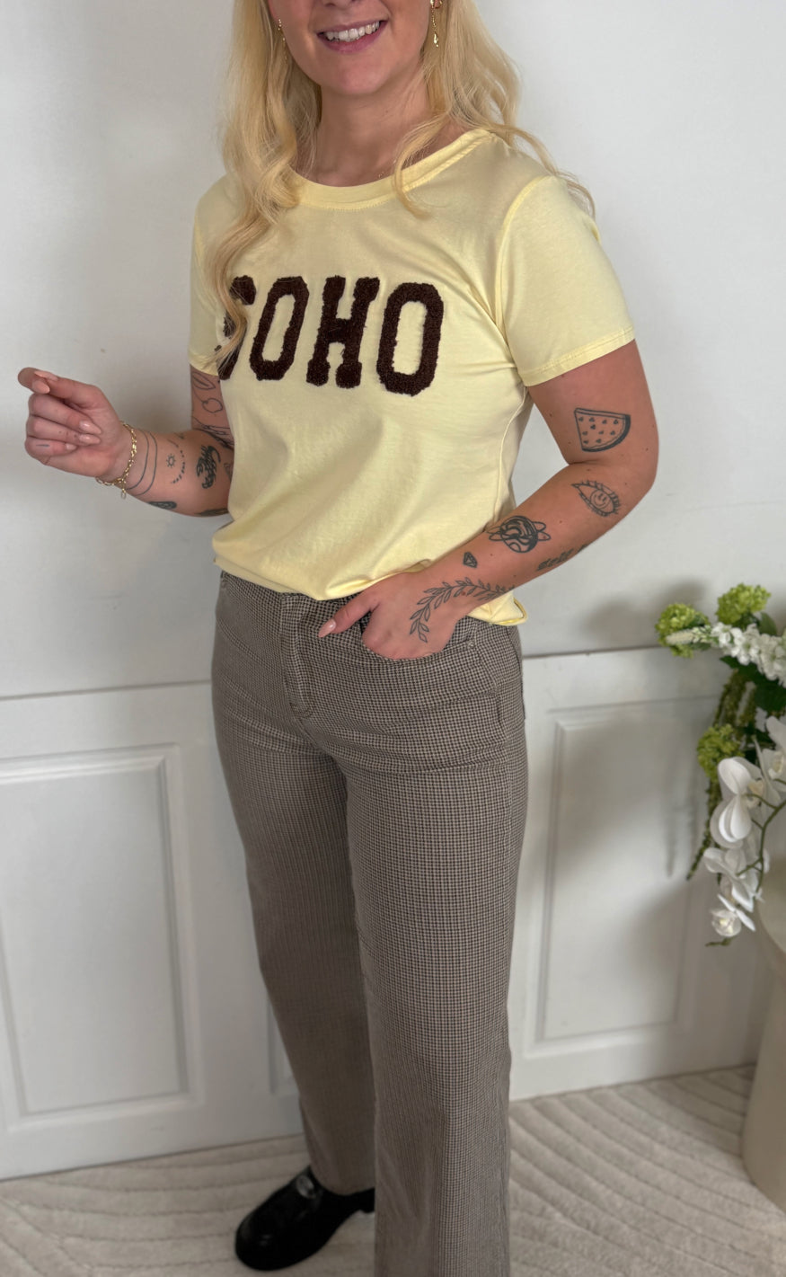 Marta Du Chateau T-shirt - Herdis - Yellow14/Moro