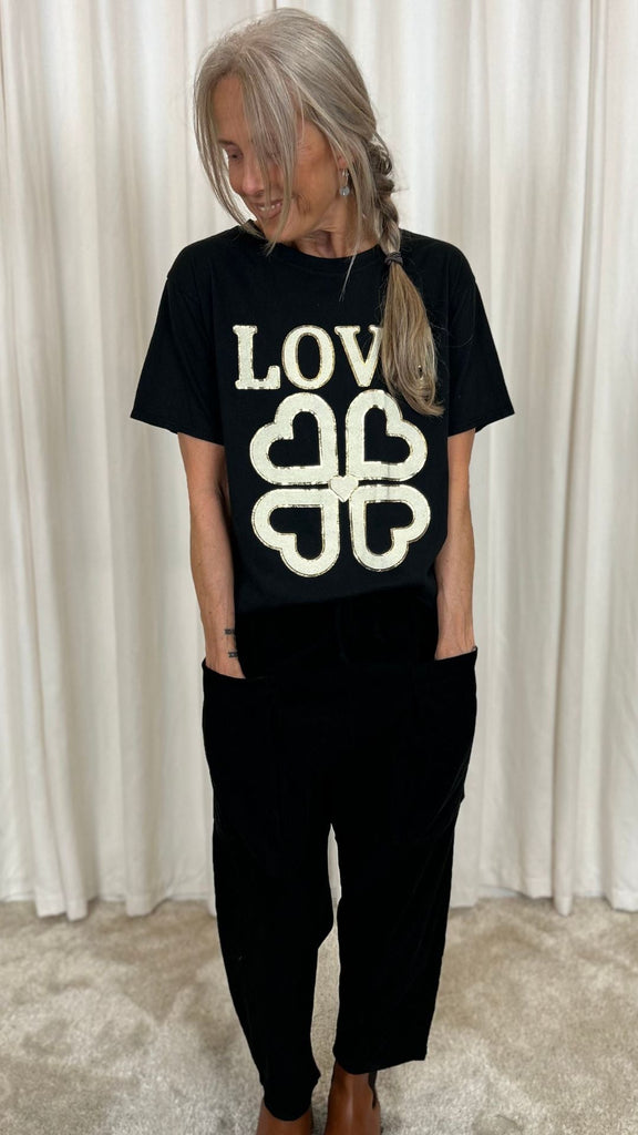 Marta Du Chateau T-shirt - Inge - Black Love