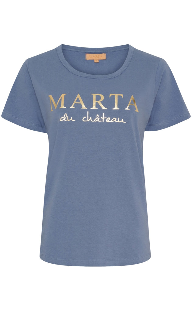 Marta Du Chateau T-shirt - Jeanette - Denim Blue