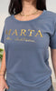 Marta Du Chateau T-shirt - Jeanette -  Denim Blue