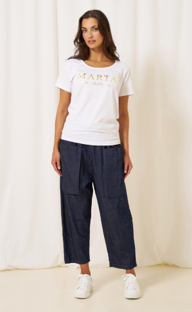 Marta Du Chateau T-shirt - Jeanette - Optisk White