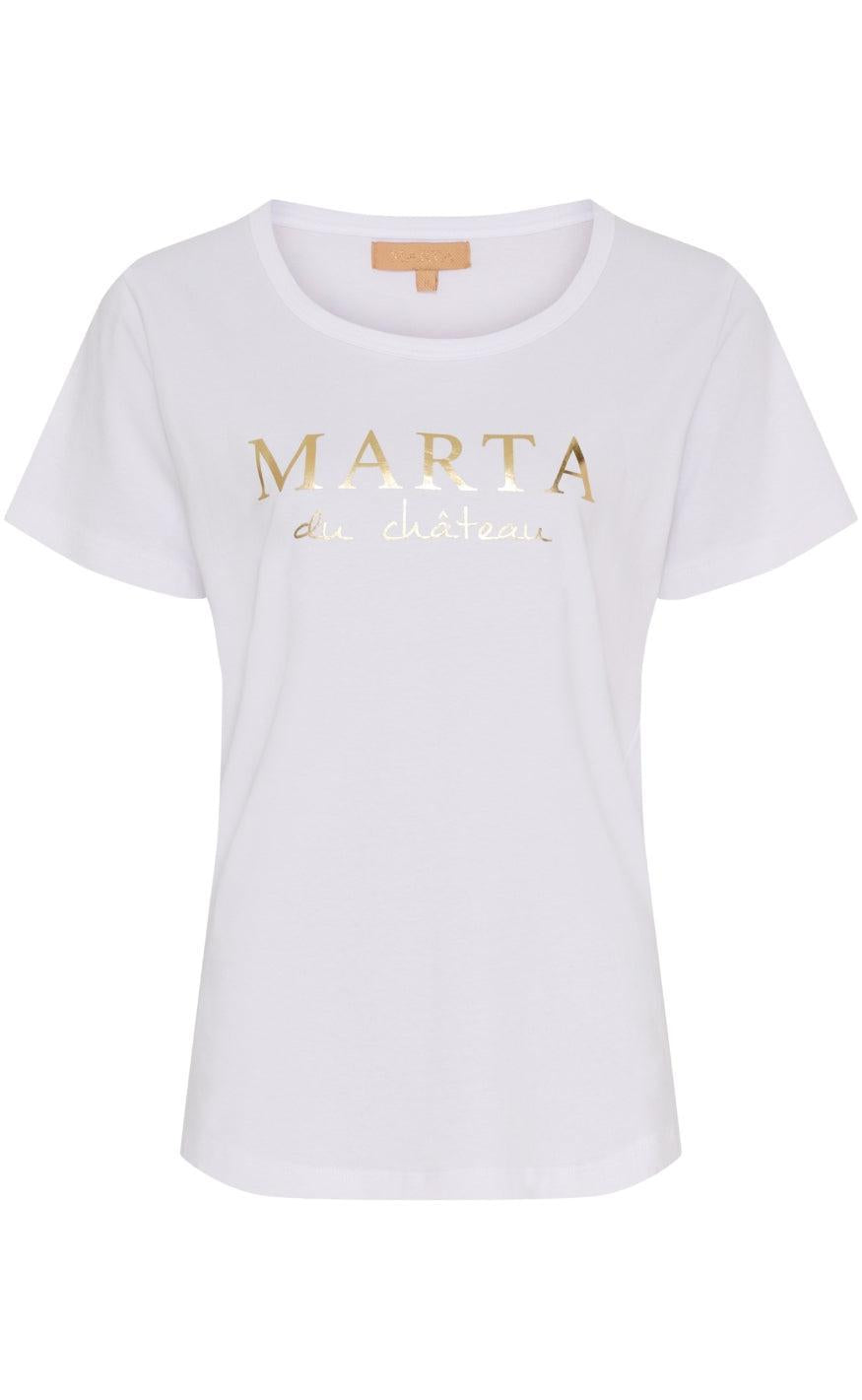 Marta Du Chateau T-shirt - Jeanette - Optisk White