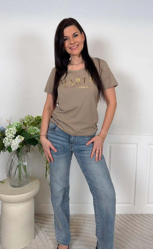 Marta Du Chateau T-shirt - Jeanette - Sand