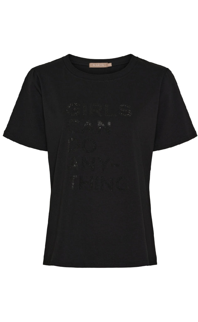 Marta Du Chateau T-shirt - Sunshine - Black