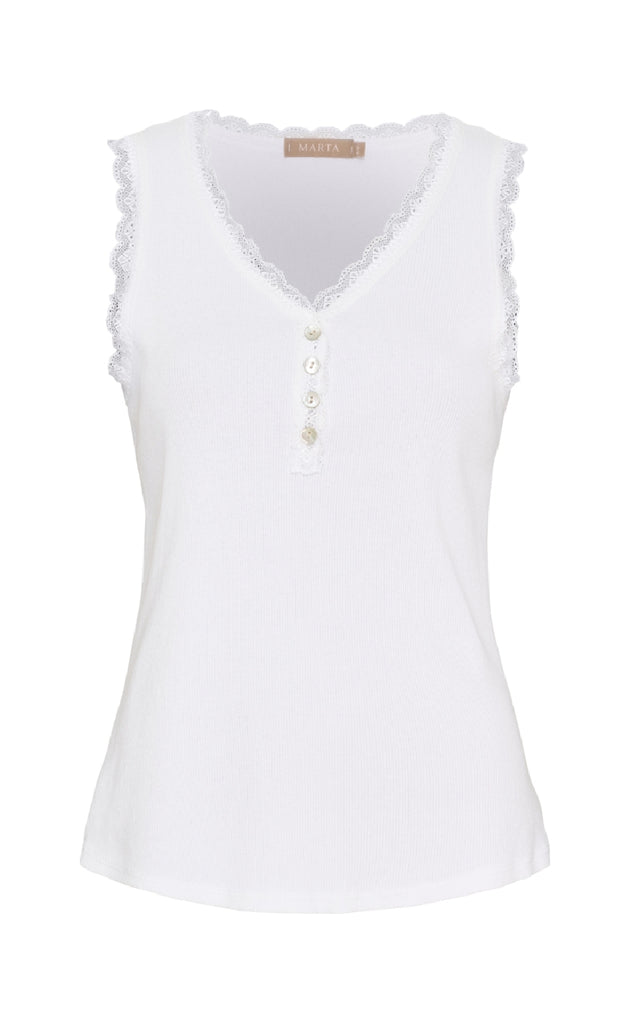 Marta Du Chateau Top - Gaia - White
