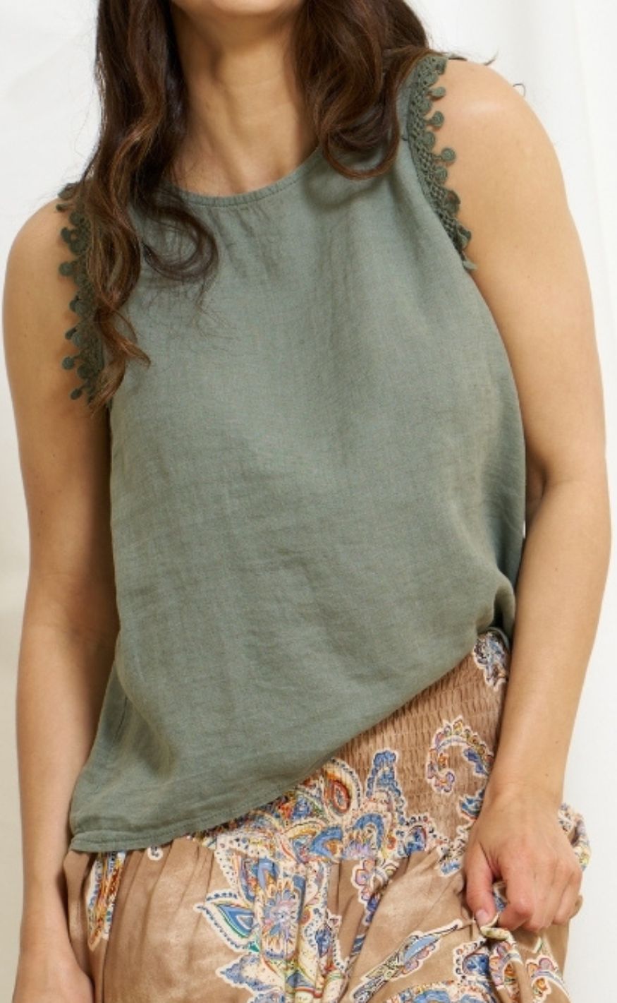 Marta Du Chateau Top - Holly - Military