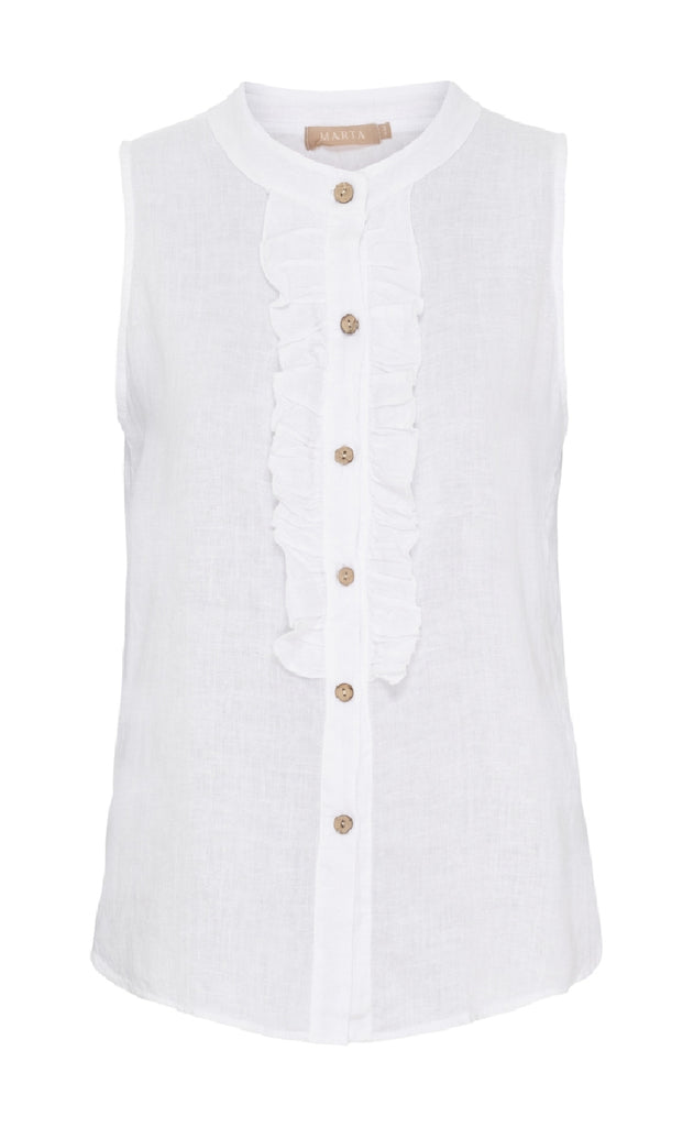Marta Du Chateau Top - Malene - Optical White