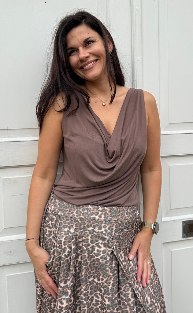 Marta Du Chateau Top - Veronika - Brown