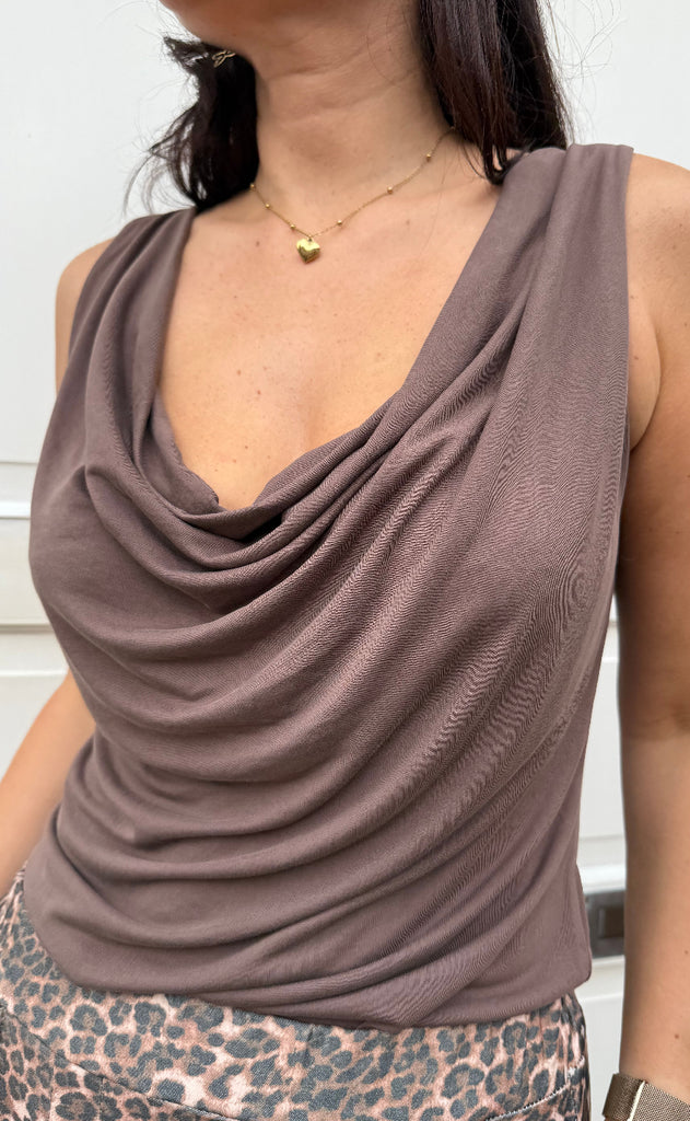 Marta Du Chateau Top - Veronika - Brown