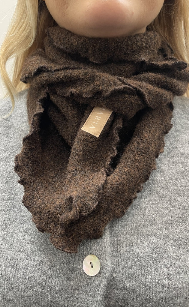 Marta Du Chateau Tørklæde - Agnete - Brown
