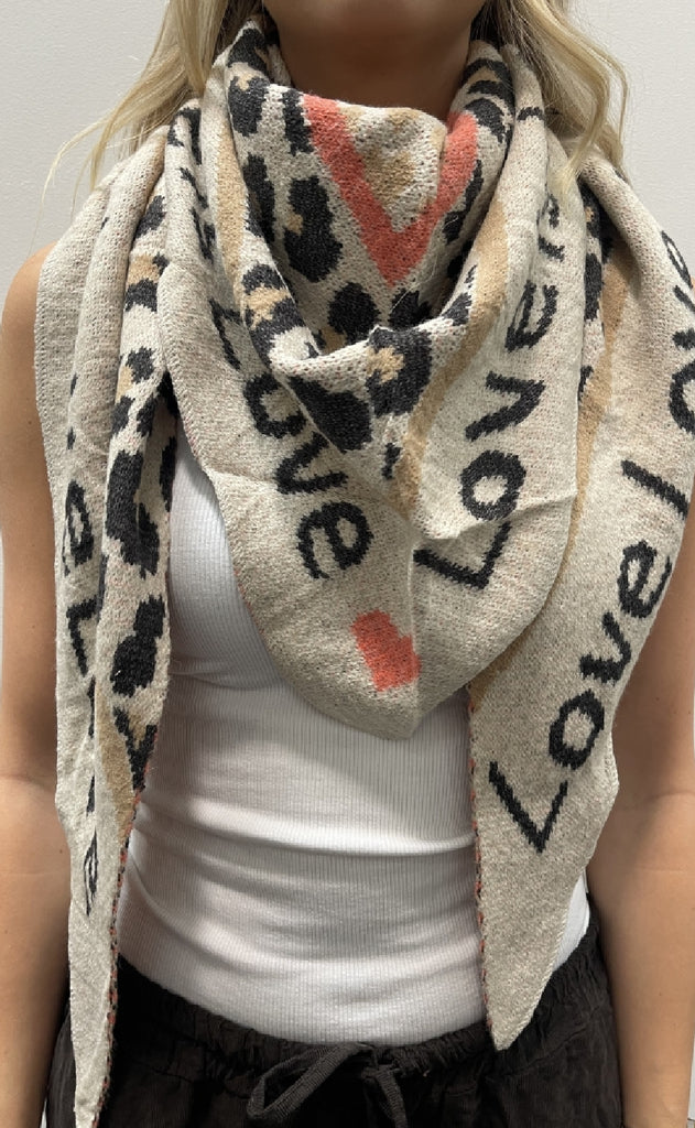 Marta Du Chateau Tørklæde - Clio - Beige