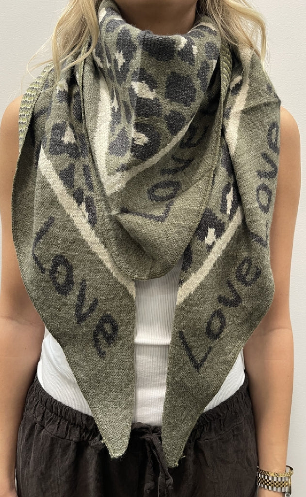 Marta Du Chateau Tørklæde - Clio - Dark Green