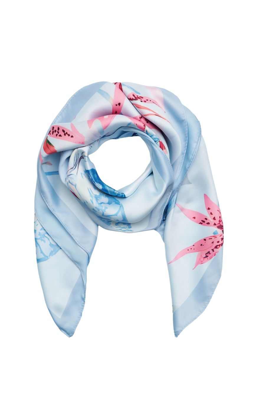 Marta Du Chateau Tørklæde - Finja - Blue3561